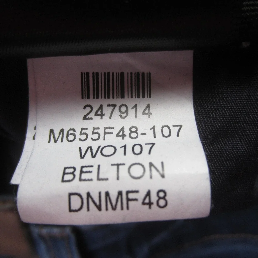 Paige Jeans Mens 30 (31x33.5) Federal Slim Straight Stretch Dark Wash Denim READ